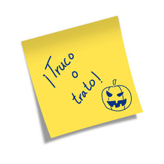 Post-it ¡TRUCO O TRATO!