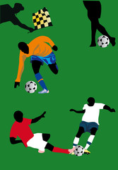 soccer players illustration