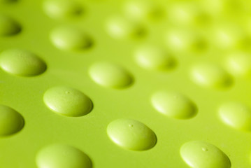 green plastic surface