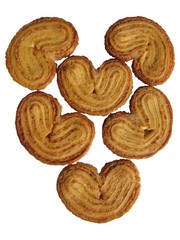 Coeur de biscuits ' coeur de palmier '