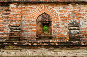 Buddhist temple ruins in Thailand