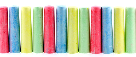 bâtons de craies de couleurs