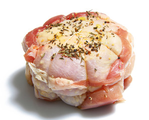 Cuisse de poulet farcie au Bacon
