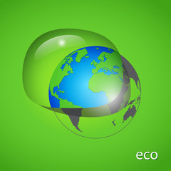 Abstract eco background. Vector illustration.