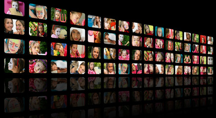 mur d'images 