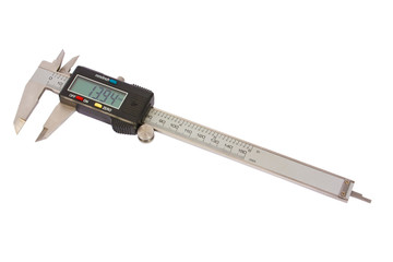 Vernier caliper isolated on white background