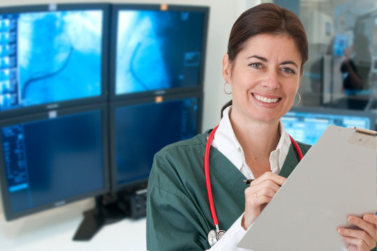 Nurse in imaging room