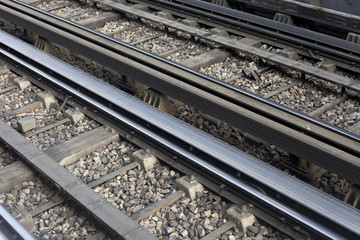 Naklejka premium rails de métro