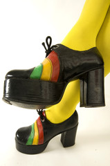 Funky retro 1970's platform shoes