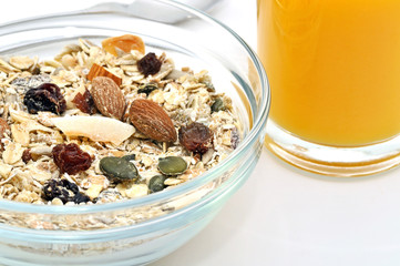 Muesli with Orange Juice