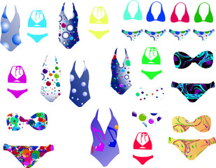 bikini collection - vector