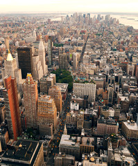 Fototapeta premium New York City sunset