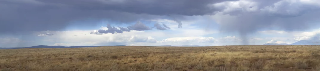 Photo sur Plexiglas Route 66 Des nuages d& 39 orage se rassemblent sur la Route 66 en Arizona