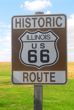 Illinois Route 66 Sign