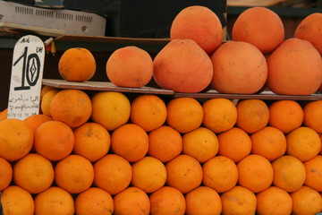 Orangenstand auf dem Djema el Fnaa, Marrakesch - Marokko