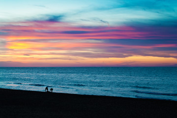 Sunset at the beach