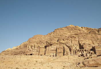 Fototapeta na wymiar Rock City of Petra w Jordanii