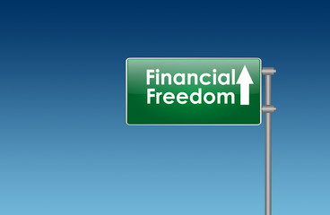 financial freedon sign post