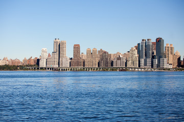 New York City panorama with Manhattan Skyline over Hudson River