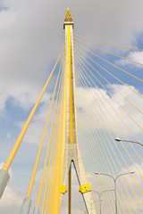 Cable of the huge bridge