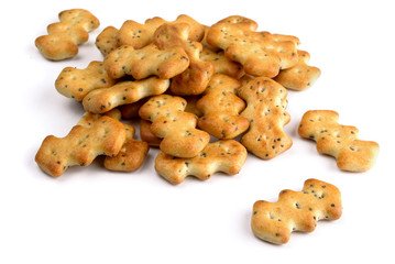 Poppyseed salt crackers