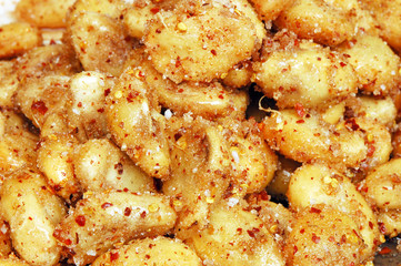 Zalacca mixed with sugar and dry chilli