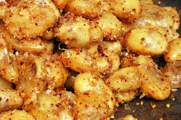 Zalacca mixed with sugar and dry chilli