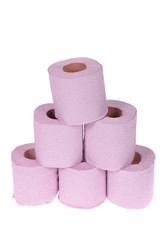pink toilet paper