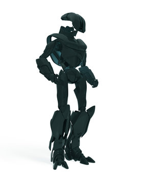 Cool futuristic robot