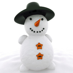 3d snowman
