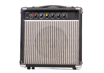 Retro music amplifier studio cutout