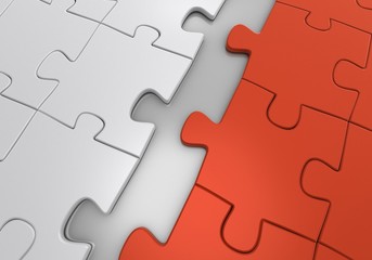 Obraz premium business puzzle