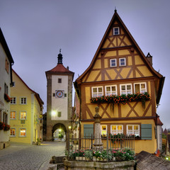Obraz premium Rothenburg ob der Tauber, Plönlein