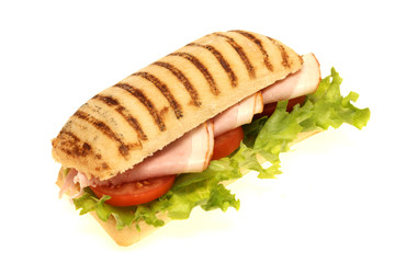 Ham Ciabatta Bread Roll