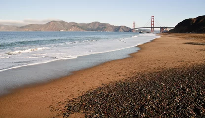 Cercles muraux Plage de Baker, San Francisco porte dorée de san francisco par la plage de boulanger
