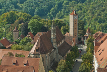Fototapeta na wymiar Rothenburg ob der Tauber, bramy zamku