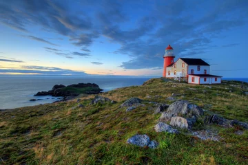 Foto auf Acrylglas Felsige Küste mit Leuchtturm. © ggw