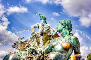 neptunbrunnen berlin hdr