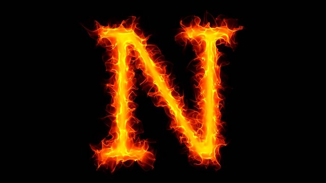 Fire letter N