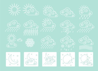 20 weather icons