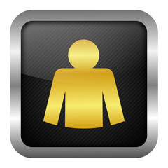gold icon set - user login