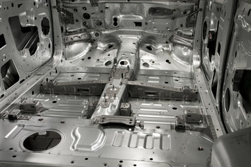 Basic interior skeleton of a car