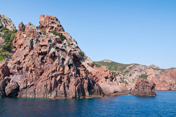 Fototapeta na wymiar reserve of Scandola - Corsica