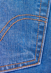 Pocket of jeans.