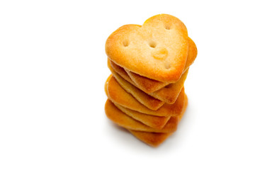 Cracker isolated on white