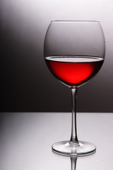 Glass of red wine