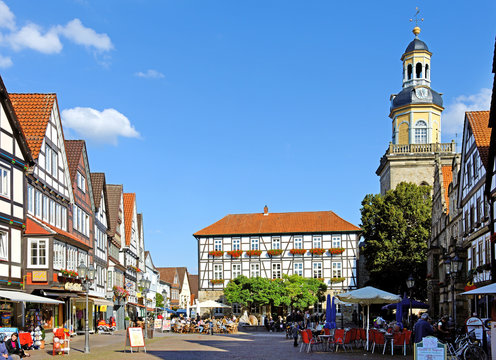 Der Marktplatz in Rinteln an der Weser