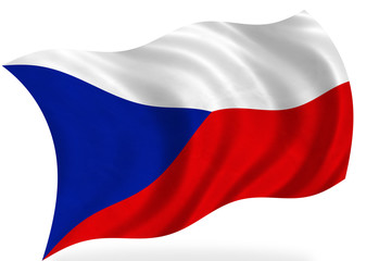 Fototapeta na wymiar Czeska flaga