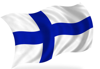 Obraz premium Finland flag