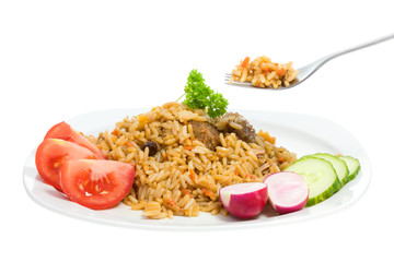 Plate of pilaf.